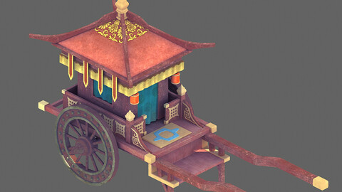 Chinese ancient - red carriage