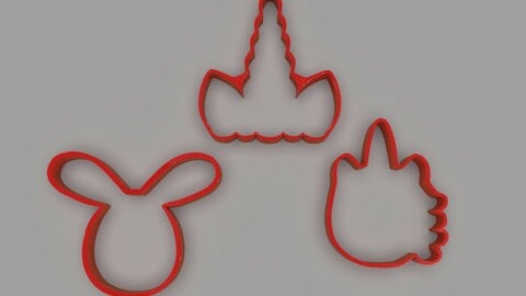Cookie Cutter Unicorns and Rabbit Pack
