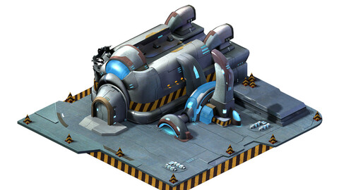 Sci Fi Building-Preparation Center 01