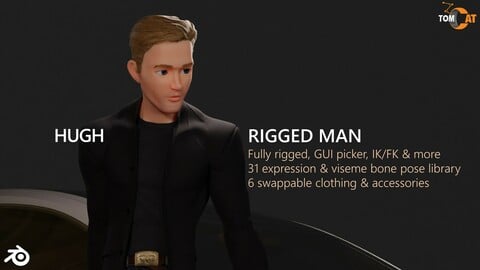 Hugh Rigged Man Character