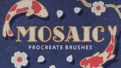 Mosaic Tile Procreate Brushes