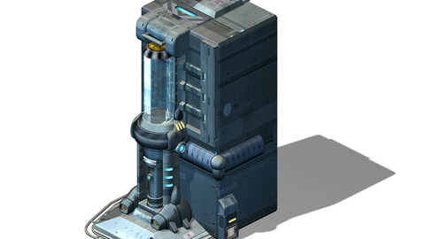 Sci Fi Building-connection wall 06