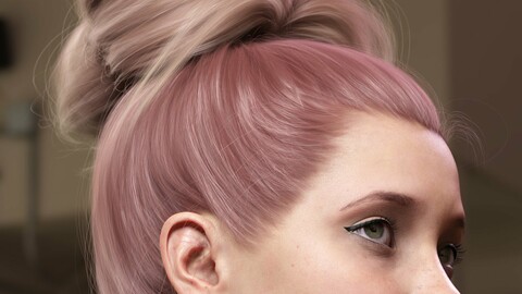 Texture Expansion for Top Updo Hair