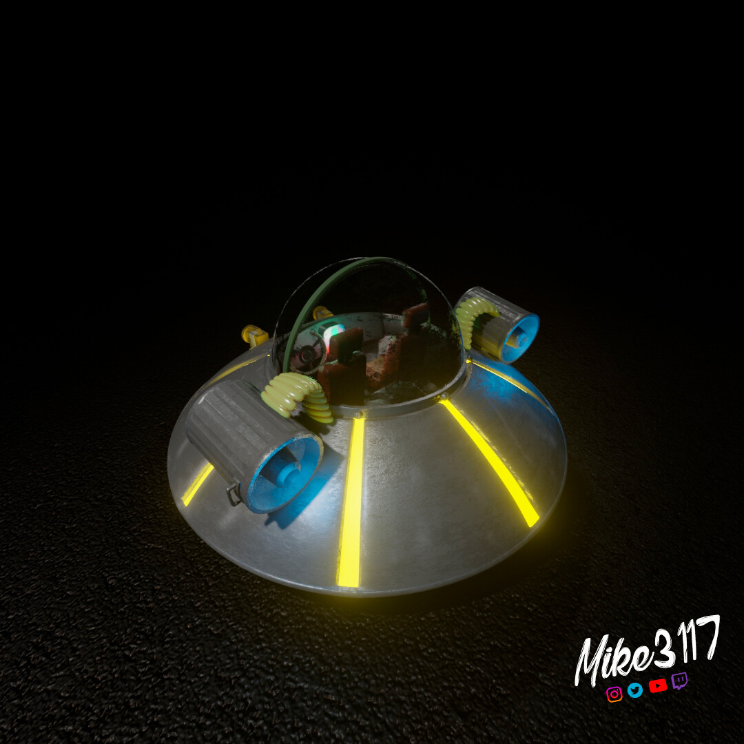 Miguel Angel Llanas - RICK and Morty spaceship 3d model