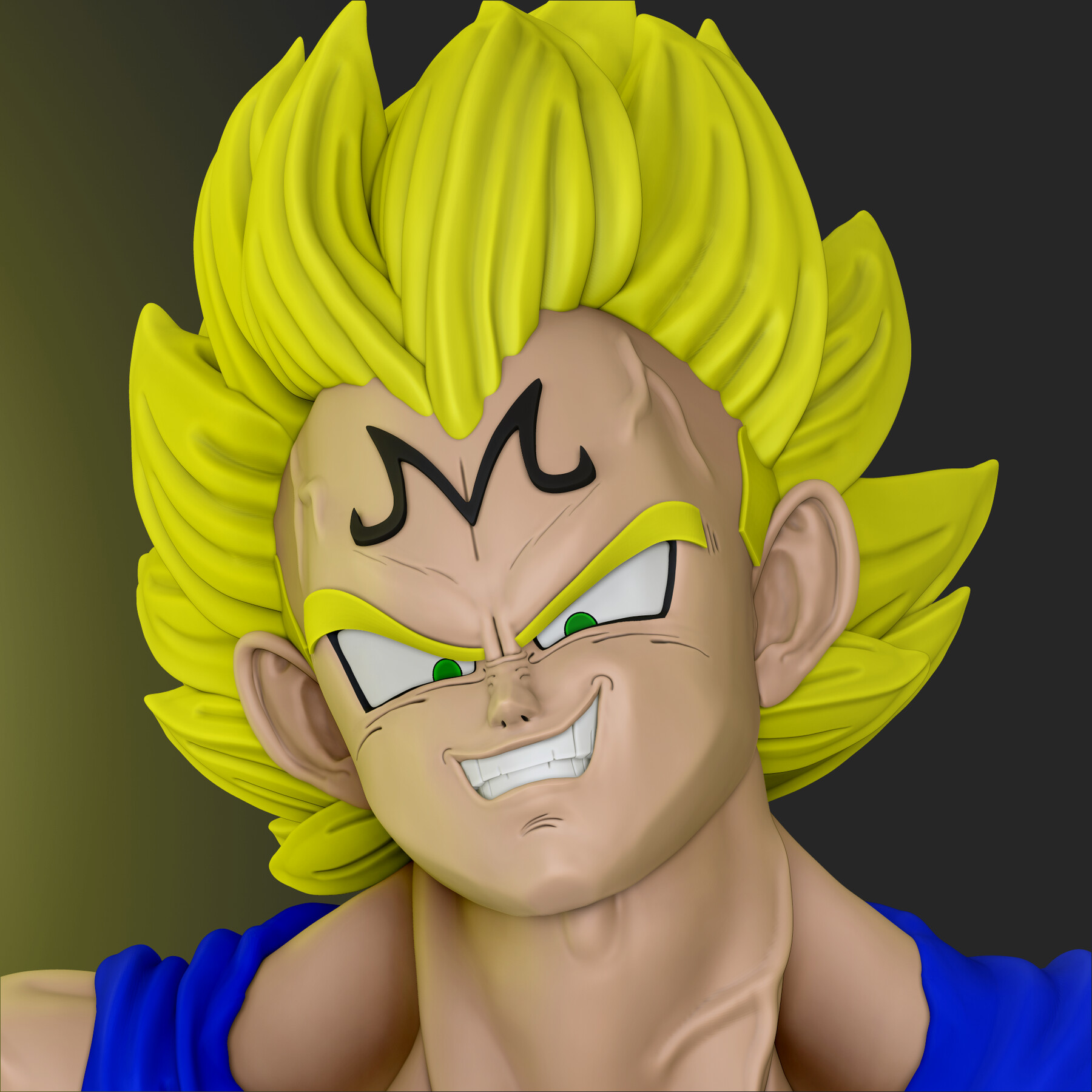 ArtStation - Majin Vegeta (Dragon Ball Z)