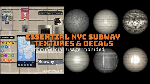 Essential NYC Subway Textures & Decals