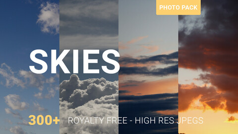SKIES PHOTO PACK - 300+ reference photos of skies