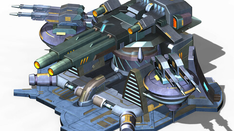 Spaceship - guardian turret 03