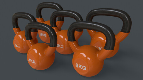 PBR 4-16KG Kettlebell V1 - Orange