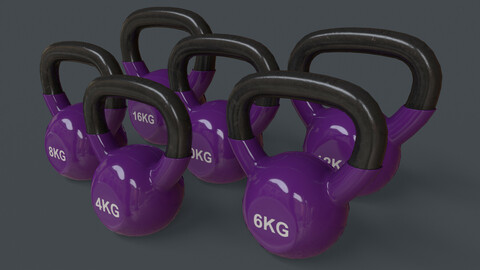 PBR 4-16KG Kettlebell V1 - Purple