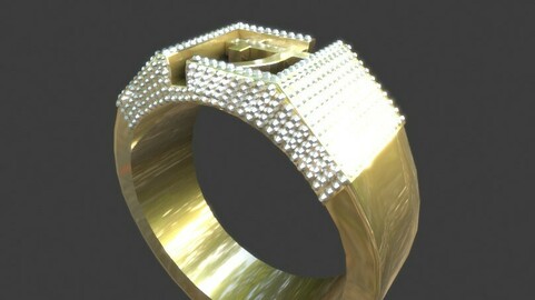 Diamond Ring 3D PRINT READY