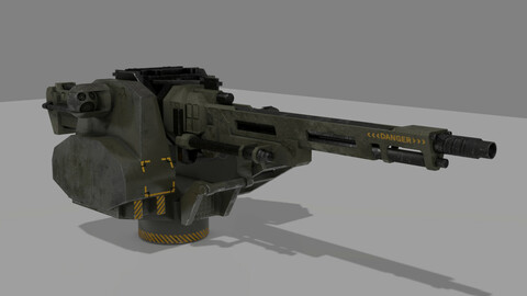 Turret Low poly