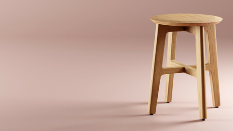 Stool - 1.3 Stool By Zeitraum - Replica 3D model