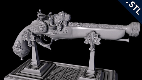 Flintlock Pistol - 3D Printing