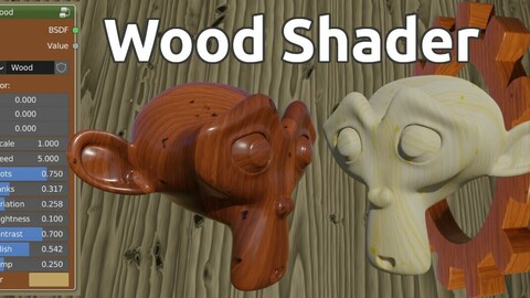 Wood shader for Blender