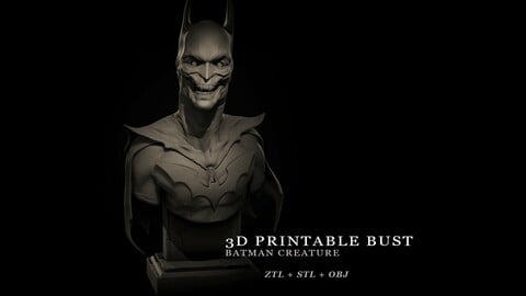 Batman Creature Bust - 3D Printable Sculpture