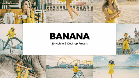 20 Banana LUTs and Lightroom Presets