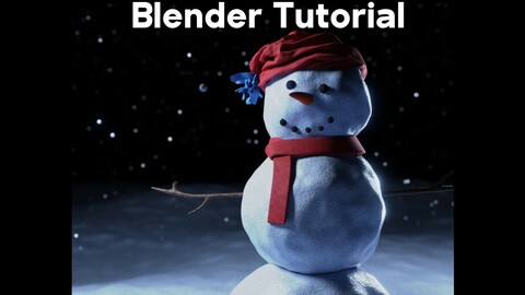 Winter Snowman Scene (Blender Tutorial)