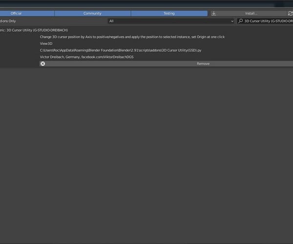 ArtStation - 3D Cursor Utility(GSD) For Blender 3D V2.80+ | Resources