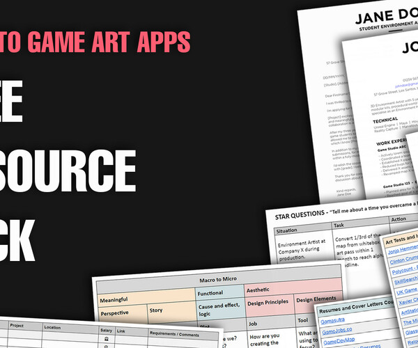 ArtStation - [FREE] - Guide to Game Art Applications - Resource Pack ...