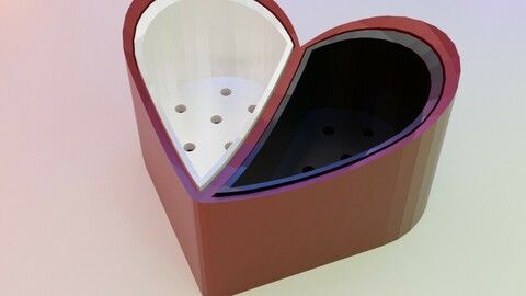 PLANTER BOX - VALENTINE LOVE HEART SHAPE