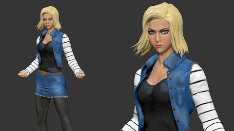 Android 18 3D model