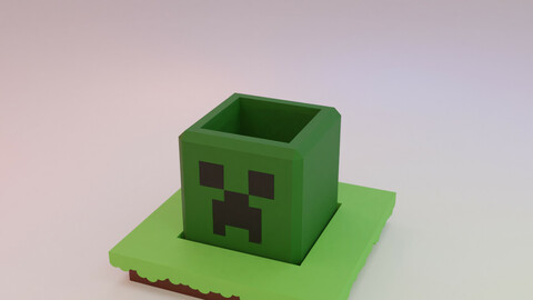 MINECRAFT PLANTER BOX (CREEPER)