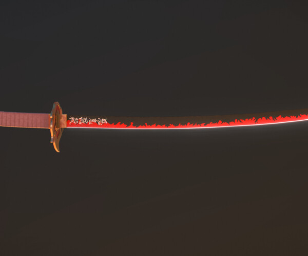 ArtStation - Demon Slayer - Rengoku kyôjurô's Katana | Resources