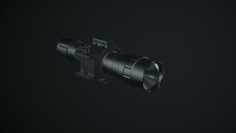 Flashlight Ultrafire WF-501B with Picatinny Mount