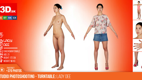 Turntable photoshooting reference of Lady Dee