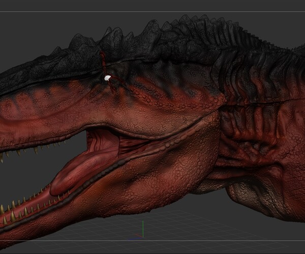 ArtStation - GIGANOTOSAURUS HEAD 3D model! | Resources