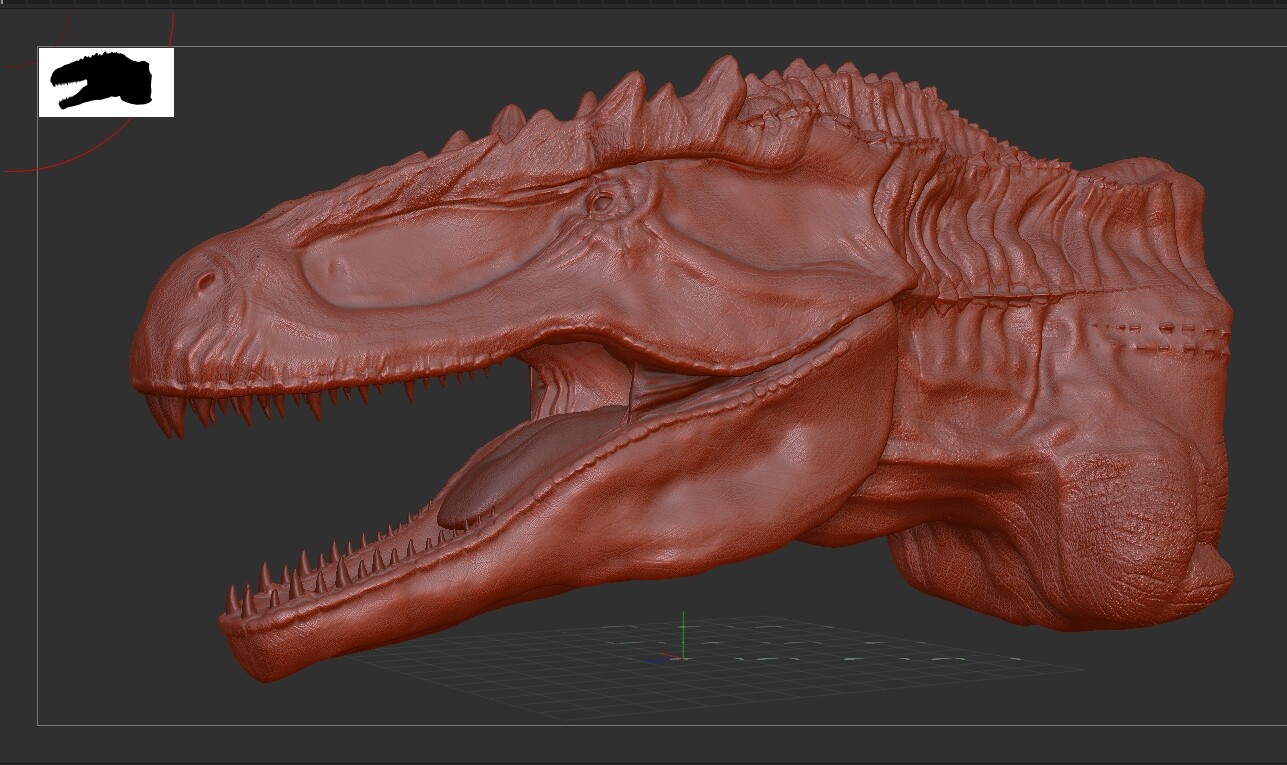 ArtStation - GIGANOTOSAURUS HEAD 3D model! | Resources