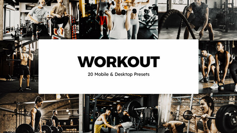 20 Workout LUTs and Lightroom Presets