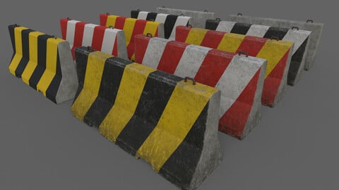 PBR Concrete Barrier V1