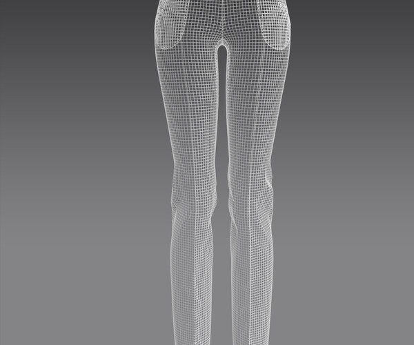 ArtStation - Slacks women pants woman - Marvelous designer 3D model ...