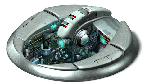 Space warehouse - ground door