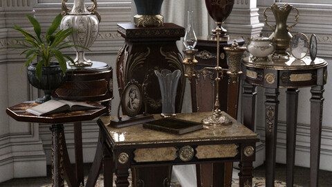 Vintage Stands and Tables