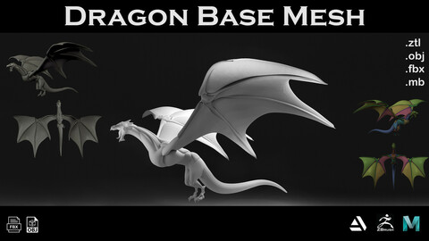 Dragon Base Mesh