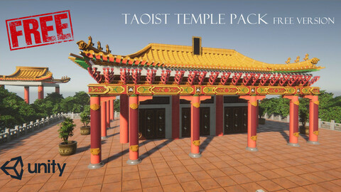 Taoist Temple Pack Free(Unity 3D Game asset Pack)