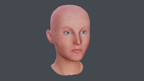 Female Head Textured