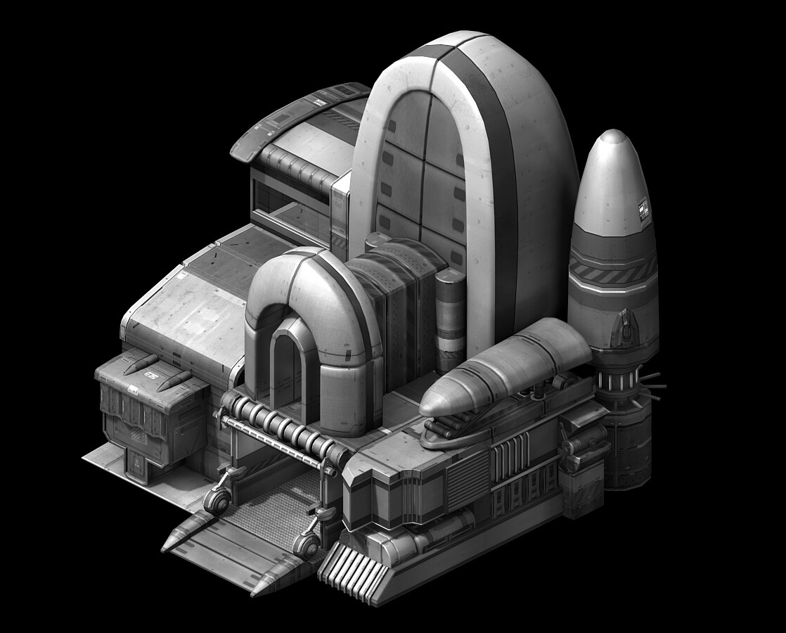 ArtStation - Spaceship - Building 01 | Game Assets