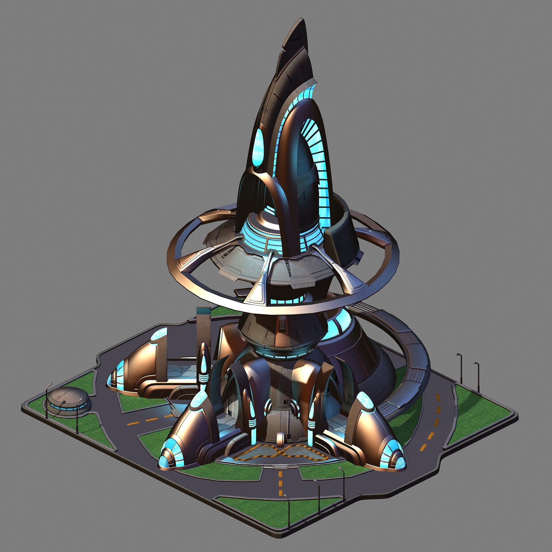 ArtStation - Solar energy - power station 01 | Game Assets