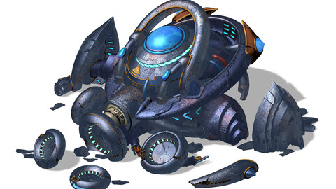 Mining yard - damage - mining machinery 01