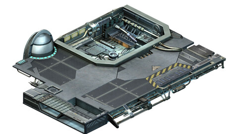 Spaceship - indoor - floor 01
