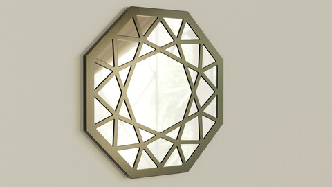 YQUELON Wall Mirror 80 cm Black