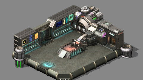 Sci Fi Building - Academy of Sciences Interior 02