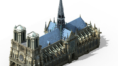 Different dimension - architecture - Notre Dame de Paris 01