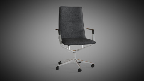 Office Chair Sola 291 Polished