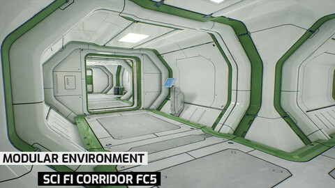 Modular Sci Fi Corridor FC5
