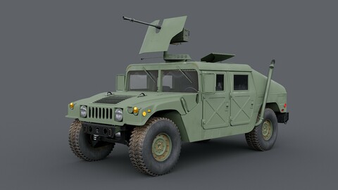 Humvee M998 M1025 Weapons Carrier Slant Back